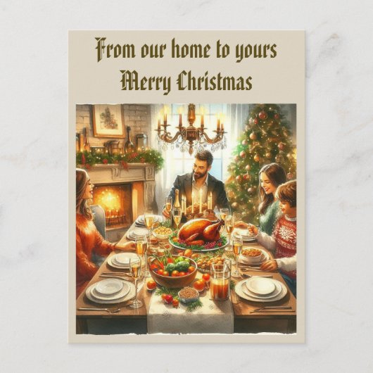 Over de kerst van Miles Briefkaart (Voorkant)