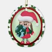 Over de kerstversiering van Miles Keramisch Ornament (Links)