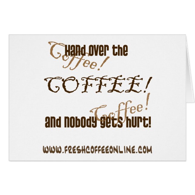 Over de koffie (Voorkant Horizontaal)