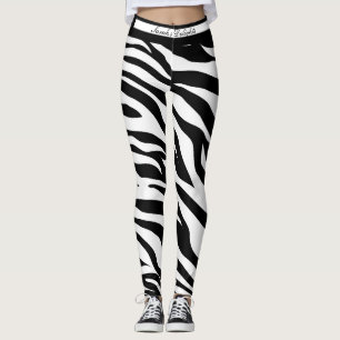 Over de leggings van Zebra afdrukken. 
