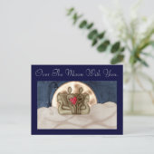 Over de maan briefkaart (Staand voorkant)