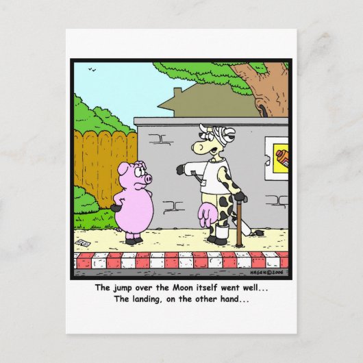 Over de maan briefkaart (Voorkant)