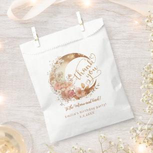 Over de maan dank u aan de maan dromerig bedankzakje