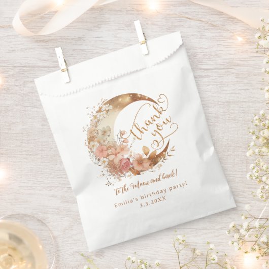 Over de maan dank u aan de maan dromerig bedankzakje (Geknipt)