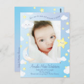 Over de maan en de sterren briefkaart (Voorkant / Achterkant)