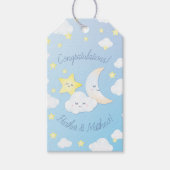 Over de maan en de sterren cadeaulabel (Voorkant)