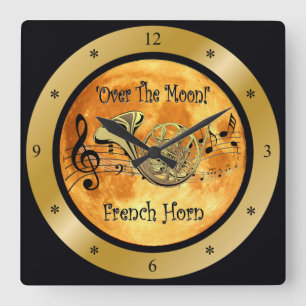 Over de maan ~ French Horn ~ Musical Scale ~ * ~ Vierkante Klok