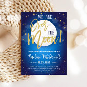 Over de Maan Galaxy Space Theme Baby shower Kaart