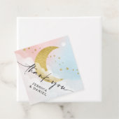 Over de maan gender onthullen bedankjes labels (In situ)