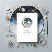 Over de Maan Hemel Baby shower Kaart