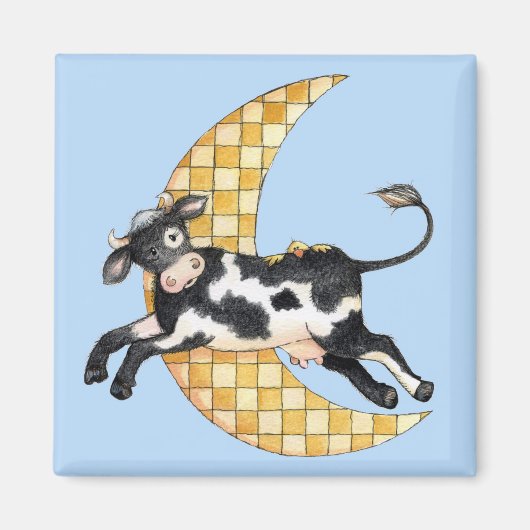 Over de maan - Magnet Magneet (Voorkant)