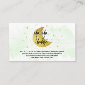 Over de maan | Neutrale Baby shower Update Kaarten (Voorkant)