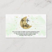 Over de maan | Neutrale Baby shower Update Kaarten (Voorkant)