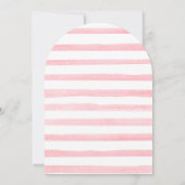 Over de Maan Roze Bloemboog Baby shower Kaart (Achterkant)