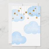 Over de maan sprankelende maan kinderen Verjaardag Kaart (Achterkant)