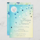 Over de maan - Starry Wedding Kaart (Voorkant / Achterkant)