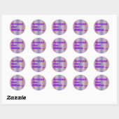 over de mijlen ronde sticker (Vel)