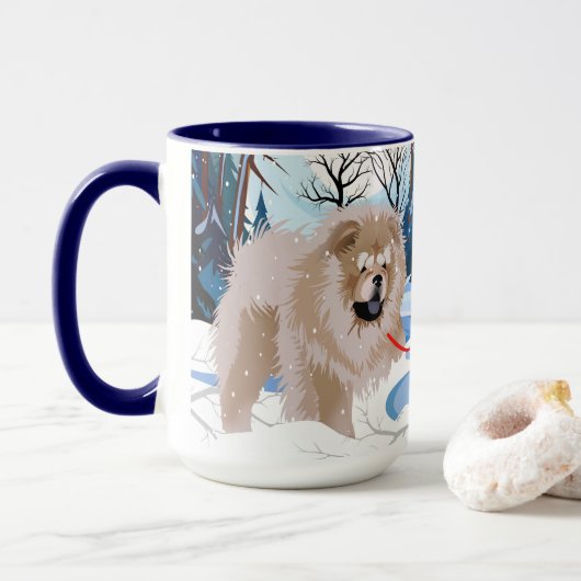 OVER DE mok Fawn/Cinnamon Chow (Met donut)