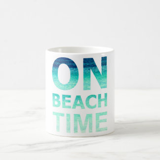 Over de Mok van de Beach Time Typografie