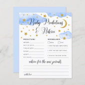 Over de Moon Baby Advice and Predication Card (Voorkant / Achterkant)