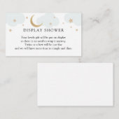 Over de Moon Blue Display Douche Behuizing Kaart (Voorkant / Achterkant)