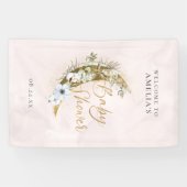 Over de Moon Boho Gold Dust & Clouds Banner (Horizontaal)