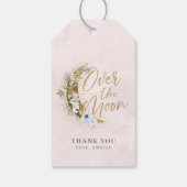 Over de Moon Boho Gold Dust & Clouds Gift Labels Cadeaulabel (Achterkant)