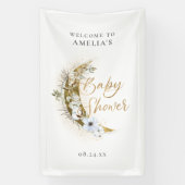 Over de Moon Boho Gold Dust & Clouds Spandoek (Verticaal)