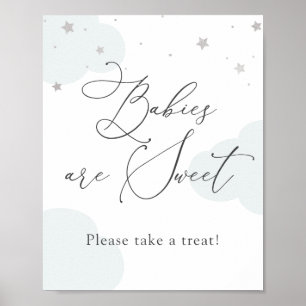Over de Moon Twinkle Star Babies zijn een mooie Tr Poster