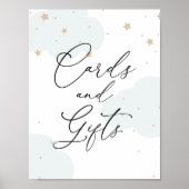 Over de moon Twinkle Star-kaarten en cadeautjes Poster (Voorkant)