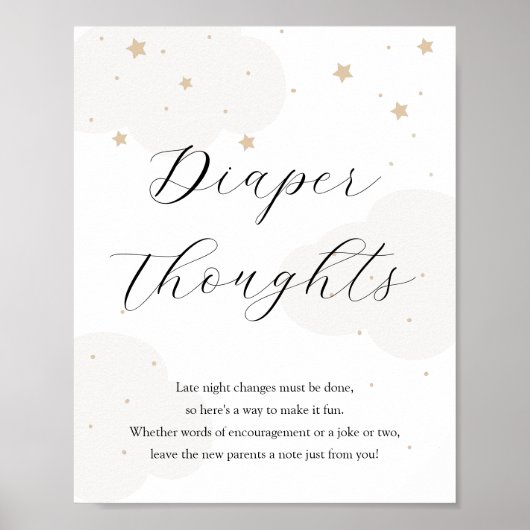 Over de nachtkleppen van de moon Twinkle Star Late Poster (Voorkant)