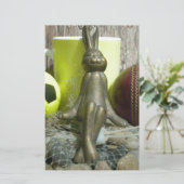 Over de Pitch & Crease: Football Cricket Blend Briefpapier (Staand voorkant)