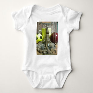 Over de Pitch & Crease: Football Cricket Blend Romper