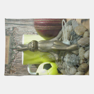Over de Pitch & Crease: Football Cricket Blend Theedoek