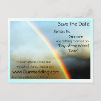 OVER DE REGENBOOG AANKONDIGINGSKAART