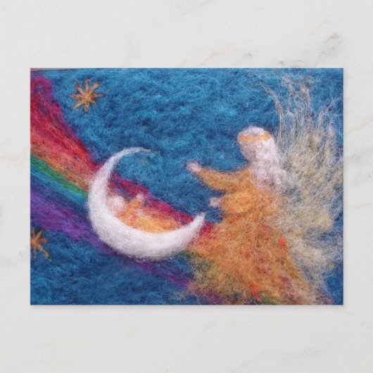 Over de regenboog briefkaart (Voorkant)