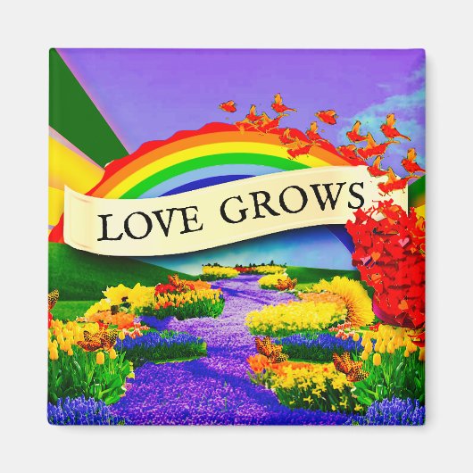 OVER DE REGENBOOG MAGNEET (Voorkant)