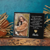 Over de regenboogbrug King Charles Spaniel Fotoplaat (Zijkant)