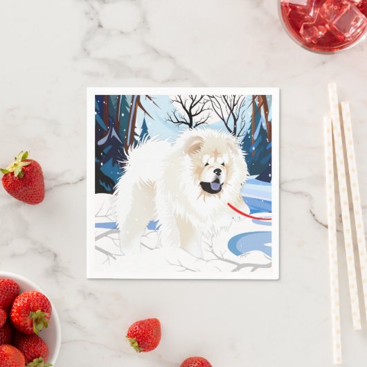 OVER DE RIVIER Cream Chow servetten (Insitu)