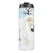 OVER DE RIVIER Cream Chow thermische tumbler Thermosbeker (Voorkant)