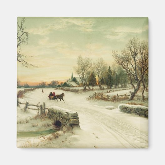 Over de rivier en door de Bossen Magneet (Voorkant)