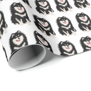 OVER DE RIVIER Finse Lapphund inpakpapier