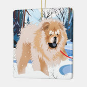 OVER DE RIVIER Red Chow 2023 Ornament (Links)