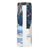 OVER DE RIVIER Red Chow thermische tumbler Thermosbeker (Achterkant)