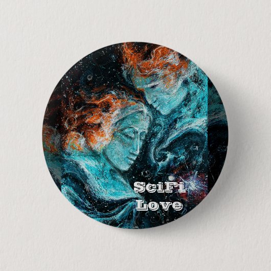 Over de ruimte ronde button 5,7 cm (Voorkant)