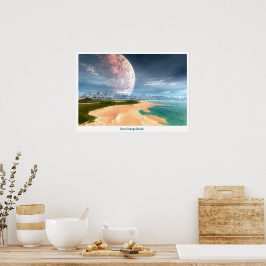 Over de stranden van Strange Poster (Keuken)