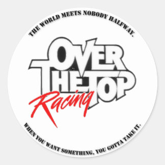 Over de Top Racing Zap Ronde Sticker