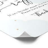 Over de Twinkle Star Diaper Raffle Sign Poster (Hoek)