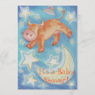 Over de uitnodiging van het Moon "Baby shower"