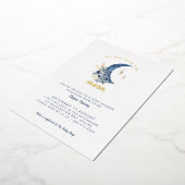 Over de uitnodiging voor het Baby shower Moon (Gedraaid)